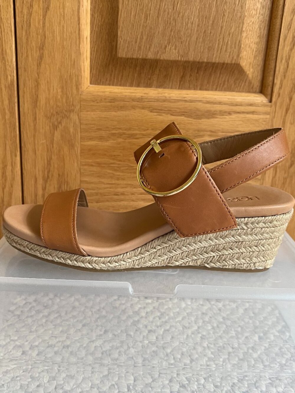 UGG -- Navee Espadrille Wedge Buckle Sandal -- Like New - Picture 11 of 15